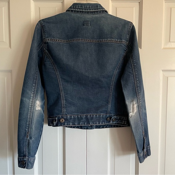 Vintage Gap Distressed Denim Jacket, Y2K, Size M, EUC - Picture 3 of 8